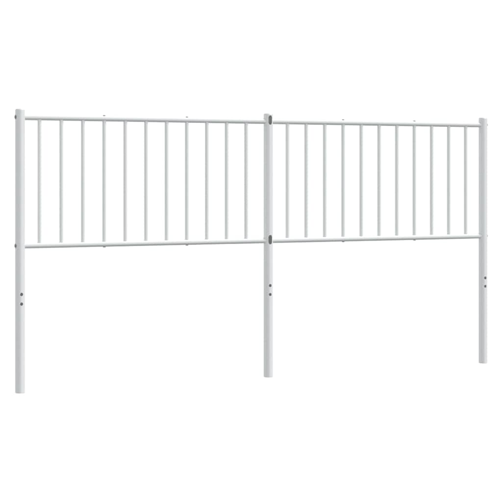 Metalno zamjensko uzglavlje bijelo 180 cm