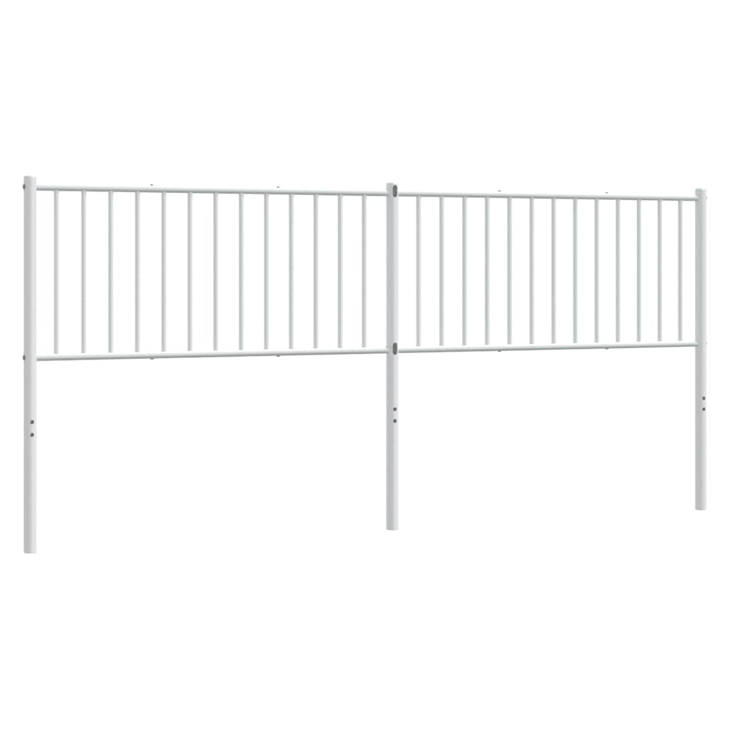 Metalno zamjensko uzglavlje bijelo 200 cm