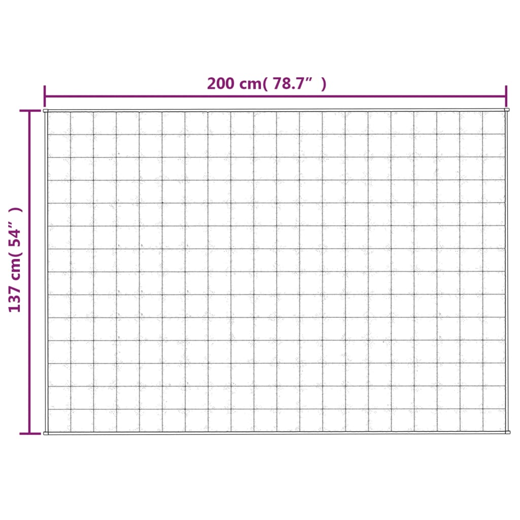 Teška deka plava 137x200 cm 10 kg od tkanine