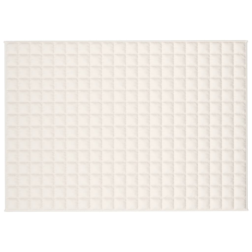 Teška deka svijetla krem 140x200 cm 6 kg od tkanine