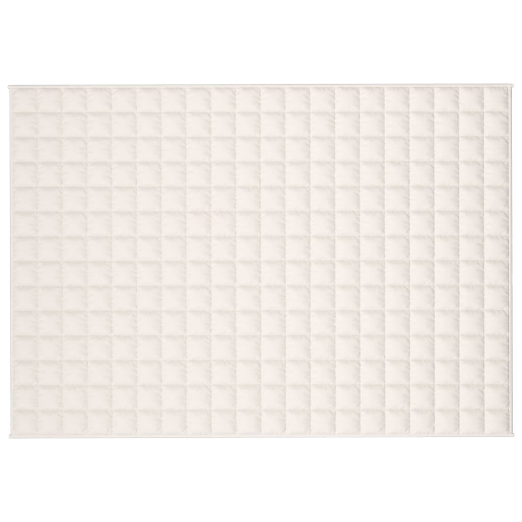 Teška deka svijetla krem 140x200 cm 10 kg od tkanine