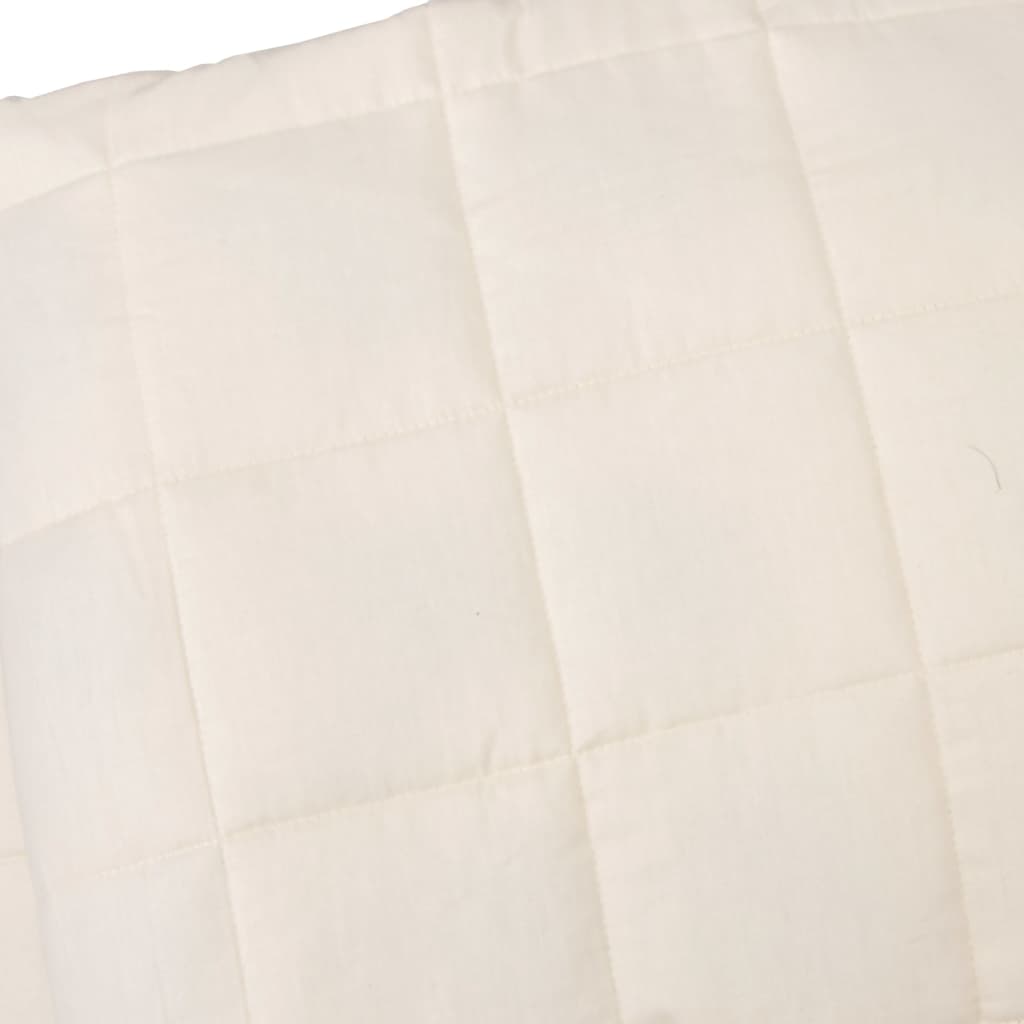 Teška deka svijetla krem 152x203 cm 11 kg od tkanine