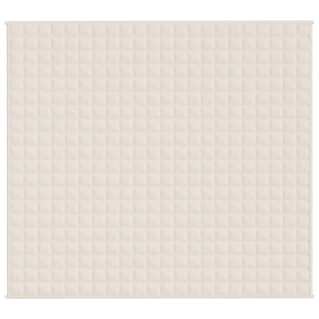 Teška deka svijetla krem 200x230 cm 9 kg od tkanine