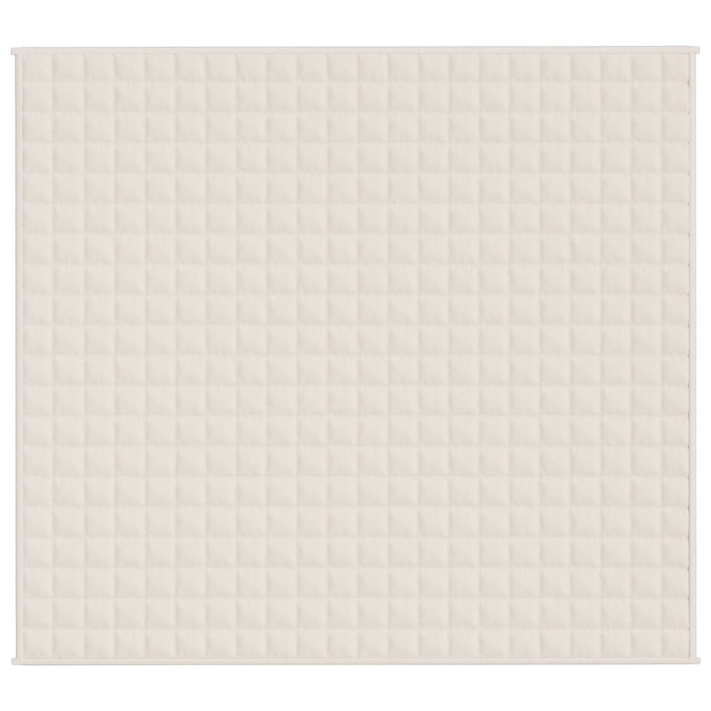 Teška deka svijetla krem 200x220 cm 13 kg od tkanine