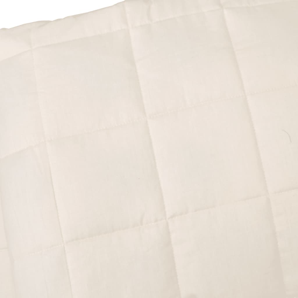 Teška deka svijetla krem 200x220 cm 13 kg od tkanine