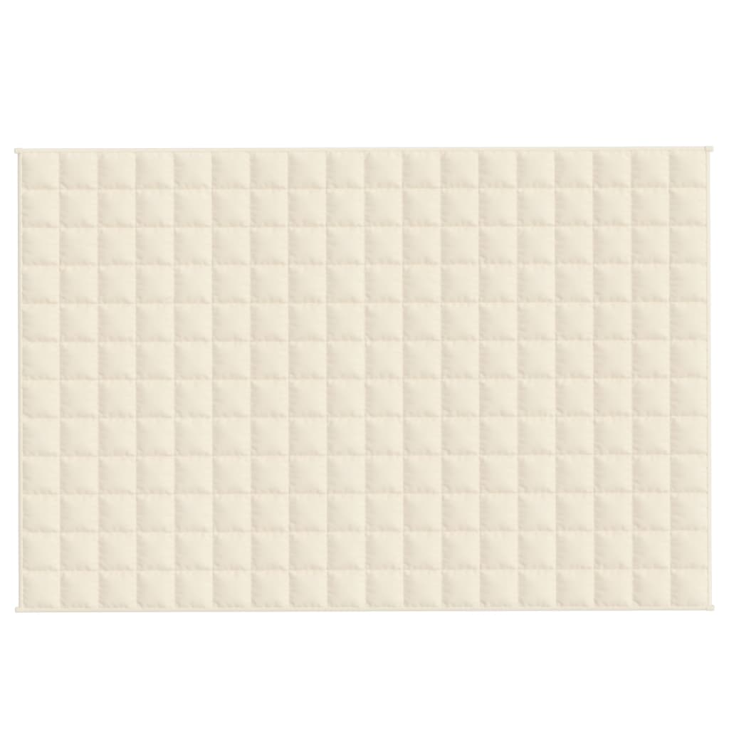 Teška deka svijetla krem 122x183 cm 9 kg od tkanine