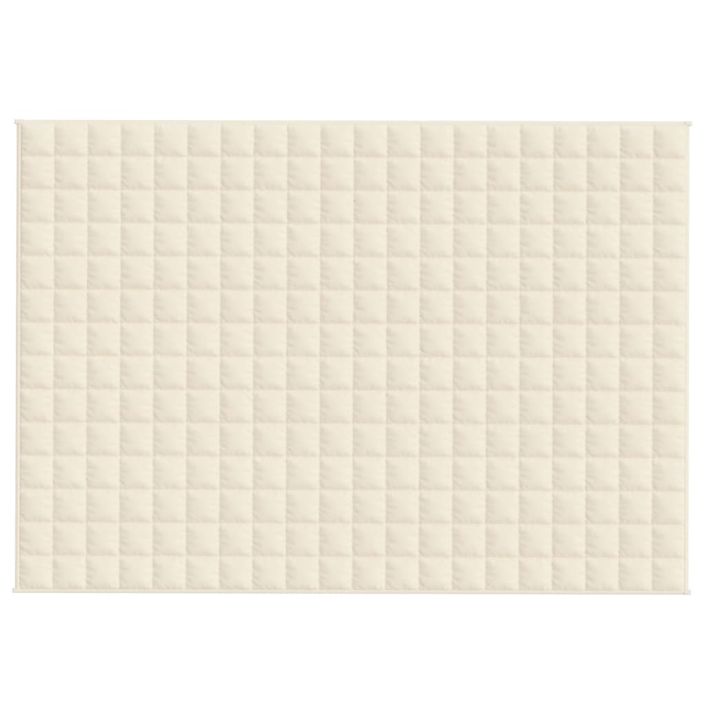 Teška deka svijetla krem 140x200 cm 6 kg od tkanine