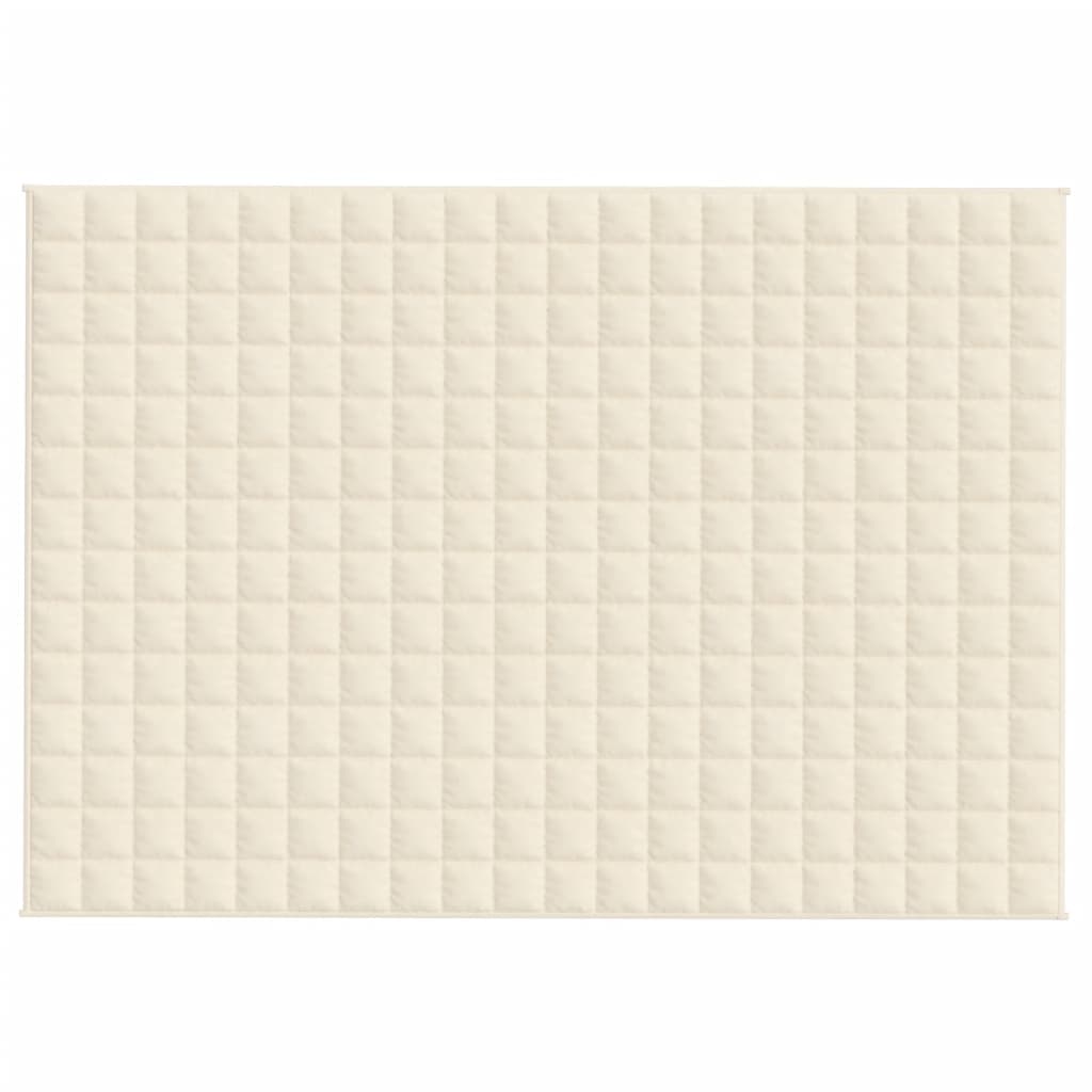 Teška deka svijetla krem 140x200 cm 10 kg od tkanine