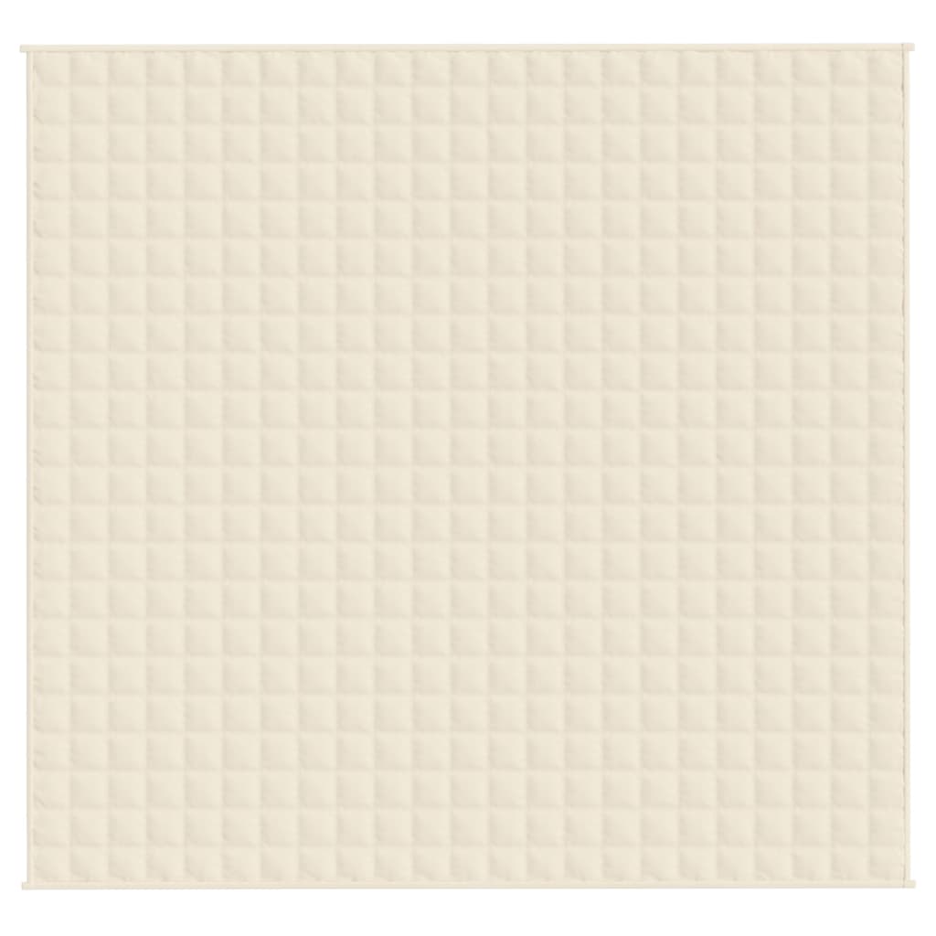 Teška deka svijetla krem 220x240 cm 11 kg od tkanine