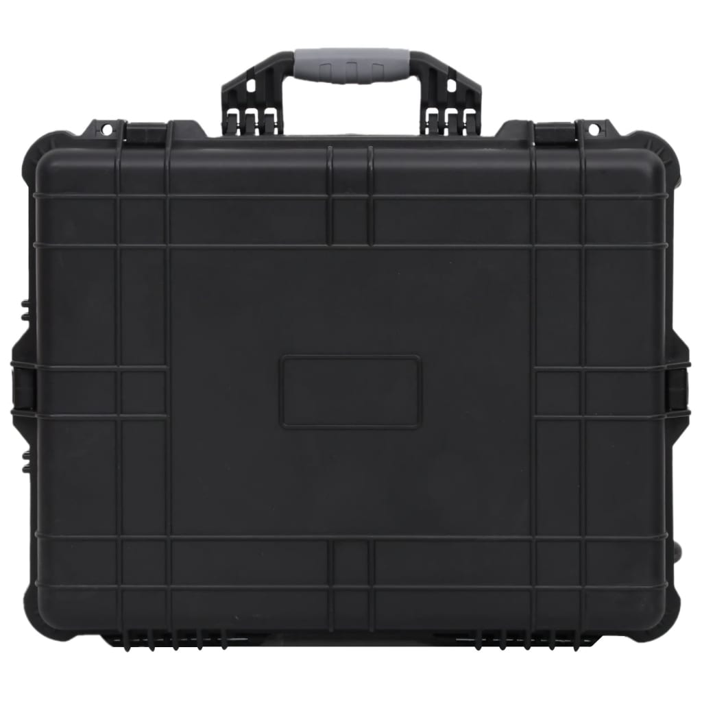 Kovčeg s kotačima crni 63 x 50 x 23 cm od PP-a