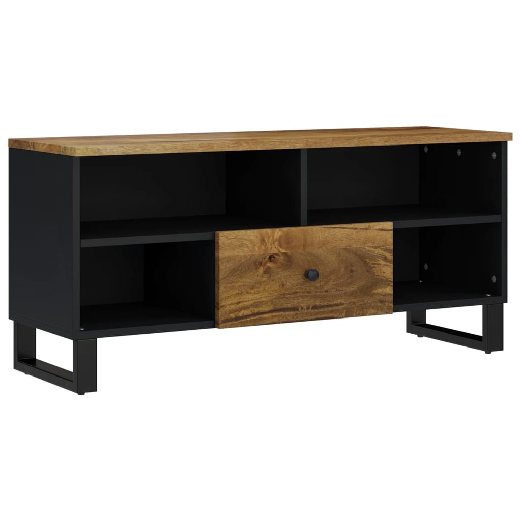 TV ormarić 100 x 33 x 46 masivno drvo manga i konstruirano drvo