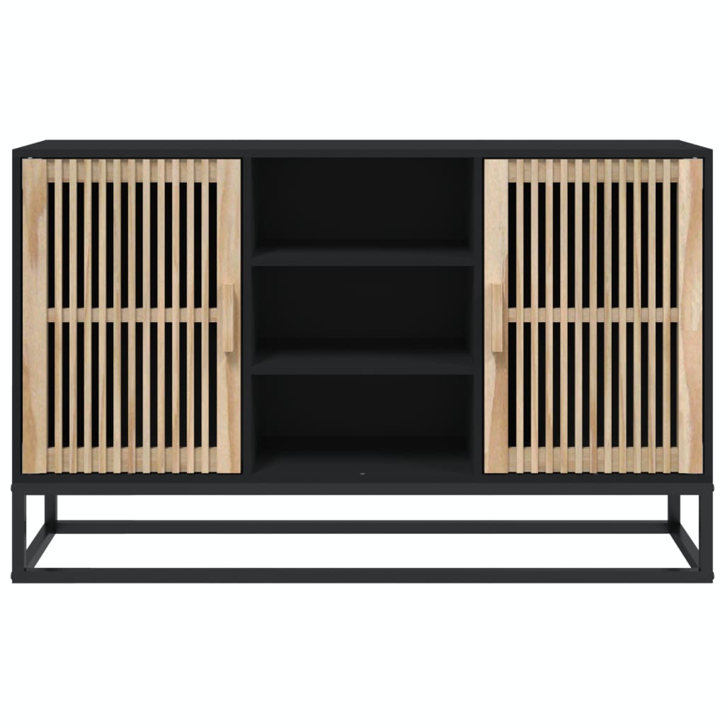Komoda crna 105 x 30 x 65 cm od konstruiranog drva