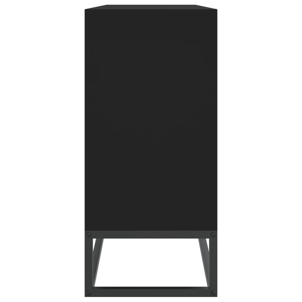 Komoda crna 105 x 30 x 65 cm od konstruiranog drva