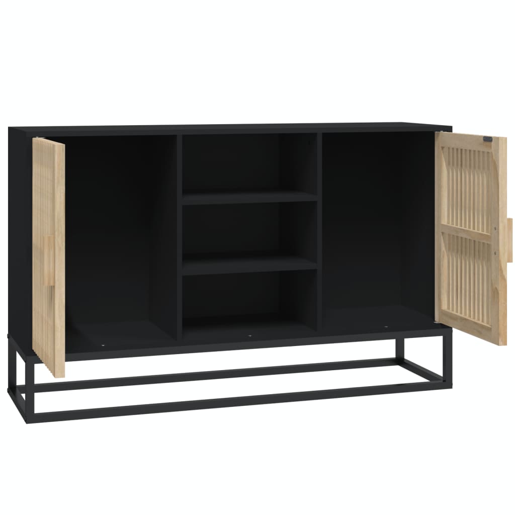 Komoda crna 105 x 30 x 65 cm od konstruiranog drva