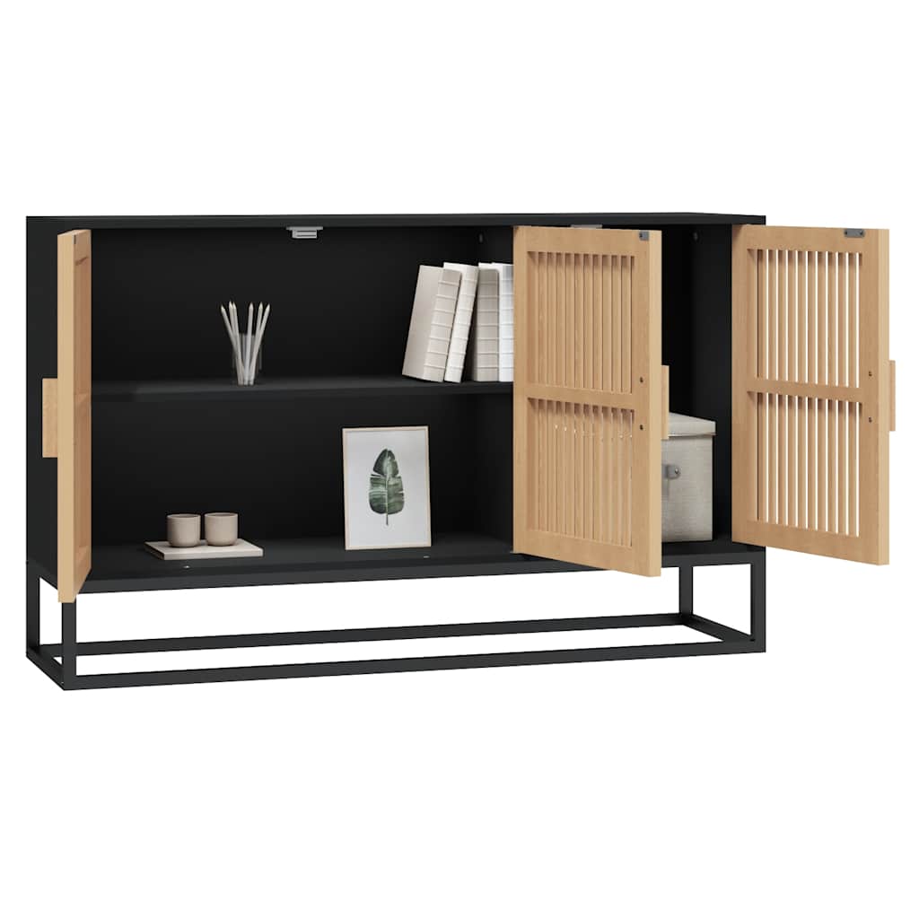 Komoda crna 105 x 30 x 65 cm od konstruiranog drva
