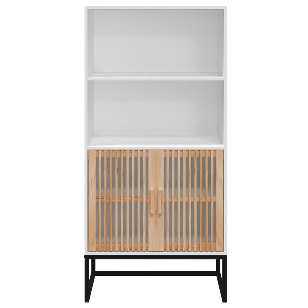 Visoka komoda bijela 60 x 35 x 125 cm od konstruiranog drva