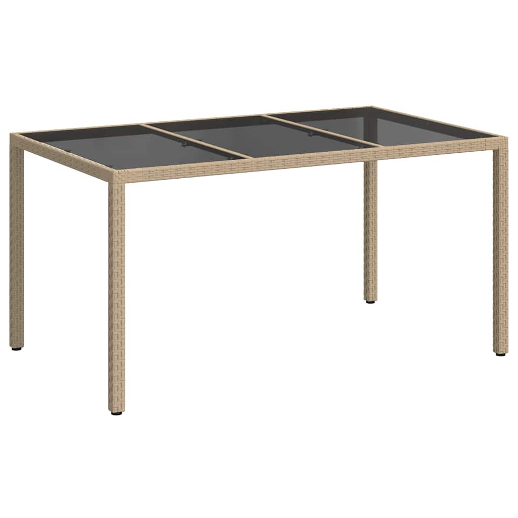 Stol za vrt Bež 150 x 90 x 75 cm poliratan