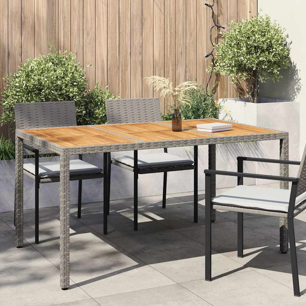 Stol za vrt Siva 150 x 90 x 75 cm poliratan
