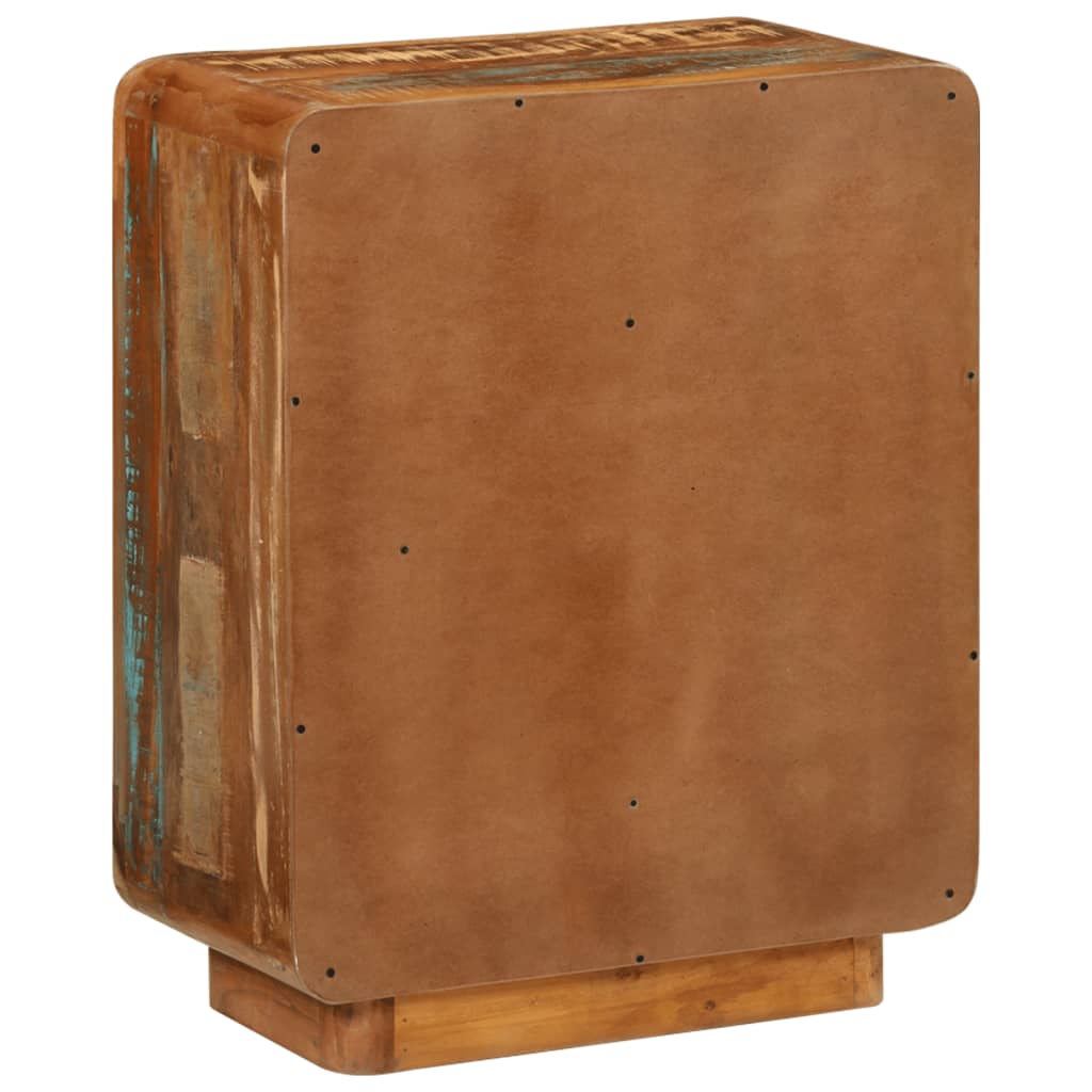 Komoda s 3 ladice 55 x 30 x 70 cm od masivnog obnovljenog drva