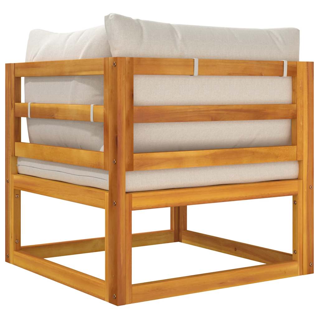 2-dijelni set vrtnih sofa s jastucima masivno bagremovo drvo