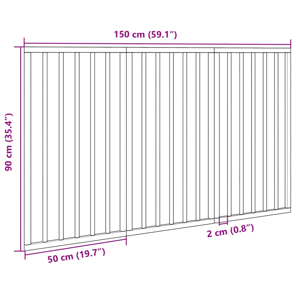 Vrata za pse s 3 panela sklopiva crna 150 cm od drva topole