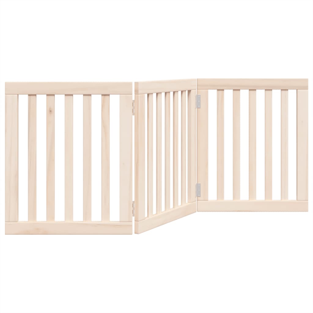 Vrata za pse Sklopiva 3 Panela 150 cm Drvo Topole