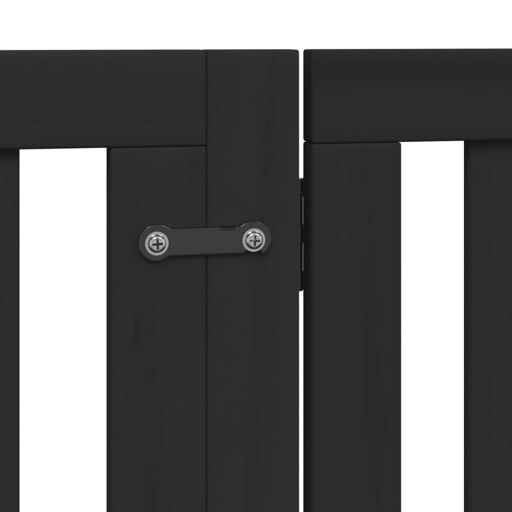 Vrata za pse s vratašcima 4 panela sklopiva 320 cm drvo topole