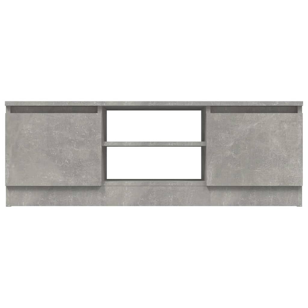TV ormarić s vratima siva boja betona 102 x 30 x 36 cm