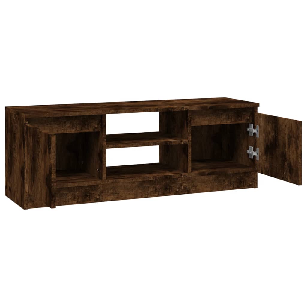 TV ormarić s vratima boja dimljenog hrasta 102x30x36 cm