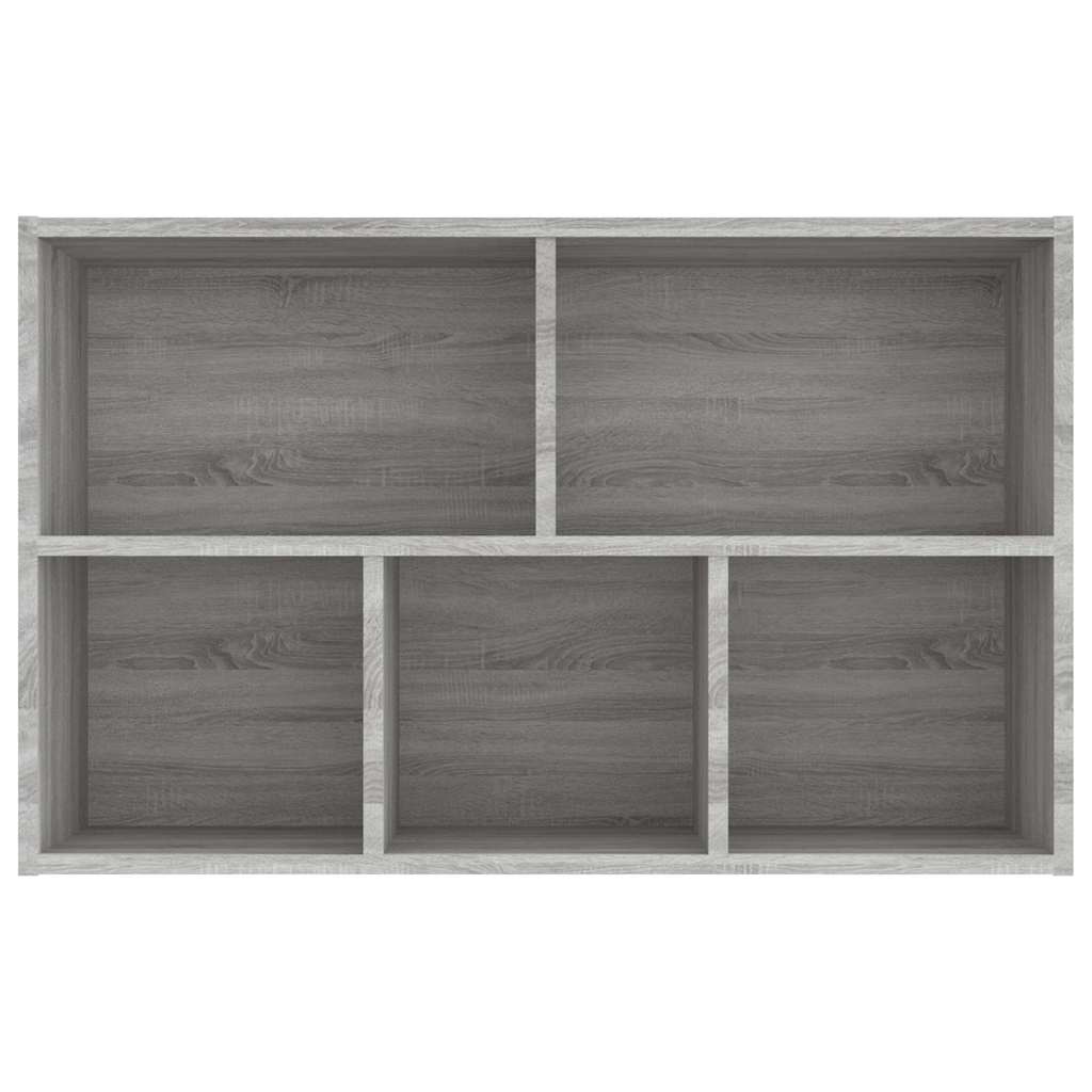 Ormarić za knjige / komoda siva boja hrasta 50x25x80 cm drveni