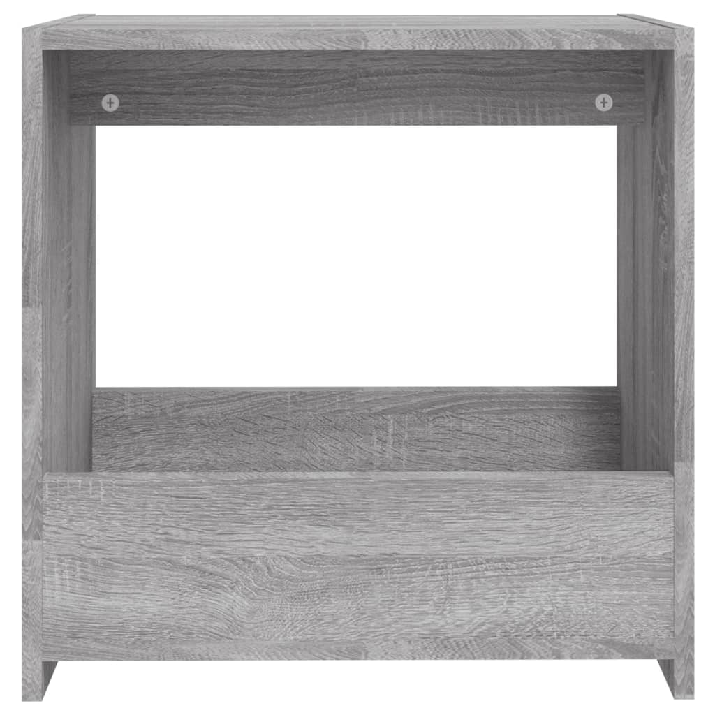 Bočni stolić boja sivog hrasta 50x26x50 cm konstruirano drvo