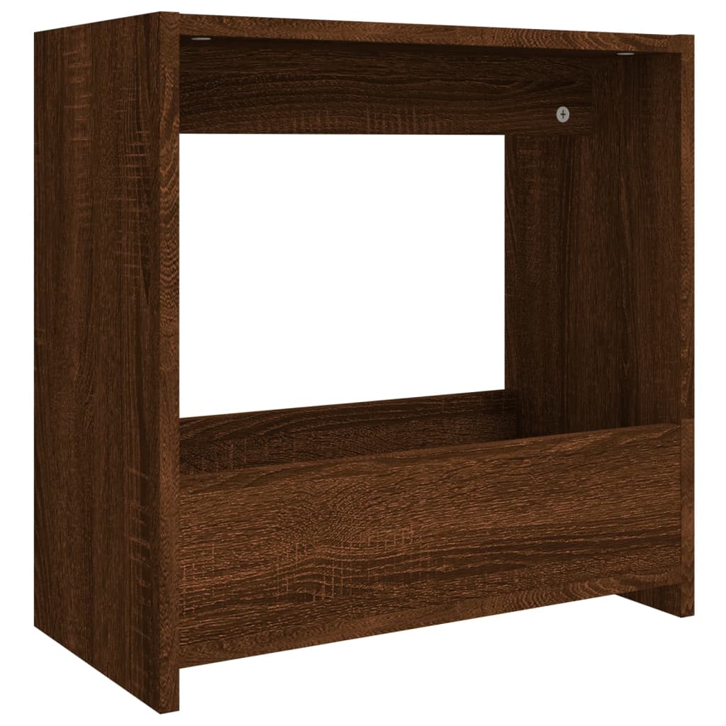 Bočni stolić smeđa boja hrasta 50x26x50 cm konstruirano drvo