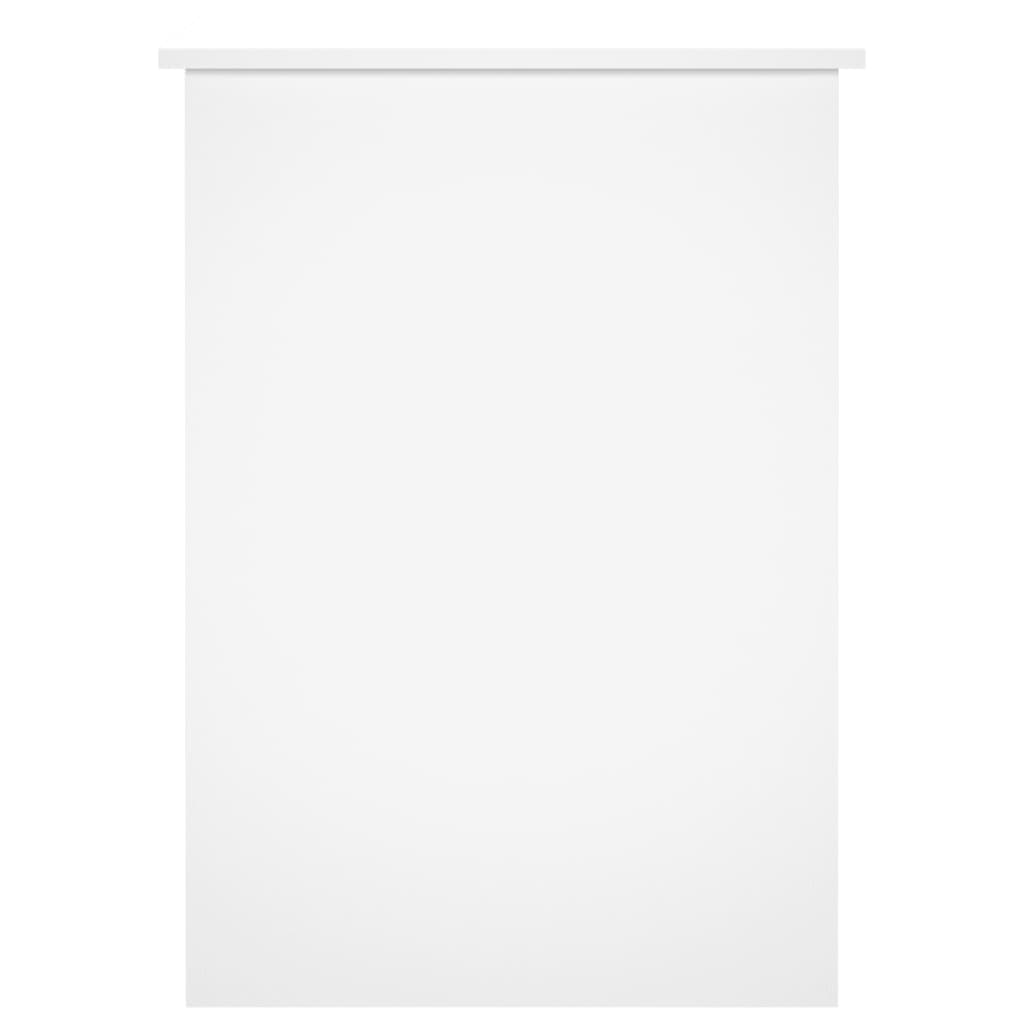 Radni stol bijeli 100 x 55 x 75 cm od konstruiranog drva