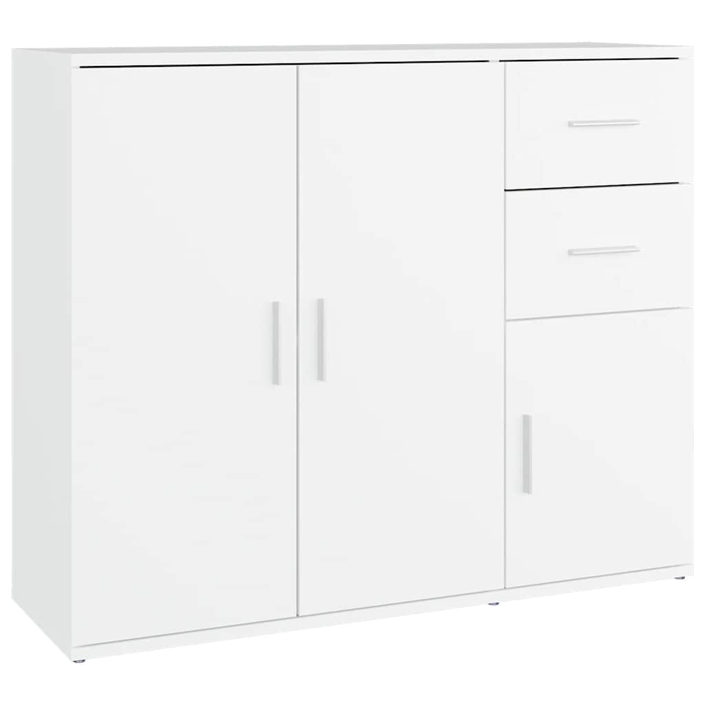 Komoda bijela 91 x 29,5 x 75 cm od konstruiranog drva