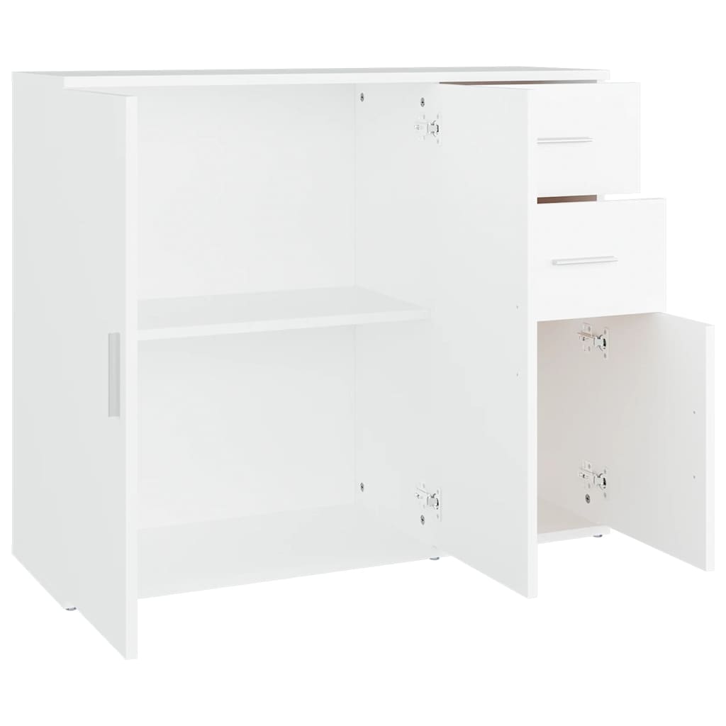 Komoda bijela 91 x 29,5 x 75 cm od konstruiranog drva