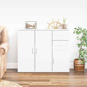 Komoda bijela 91 x 29,5 x 75 cm od konstruiranog drva