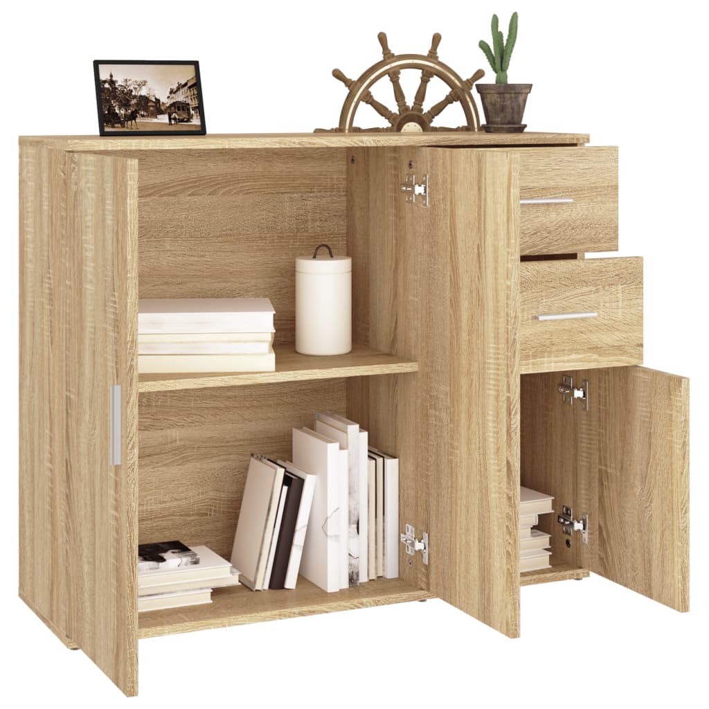 Komoda Sonoma hrast 91x29,5x75 cm Konstruirano drvo