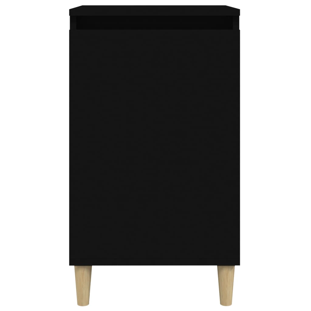 Noćni ormarići 2 kom crni 40 x 35 x 70 cm konstruirano drvo