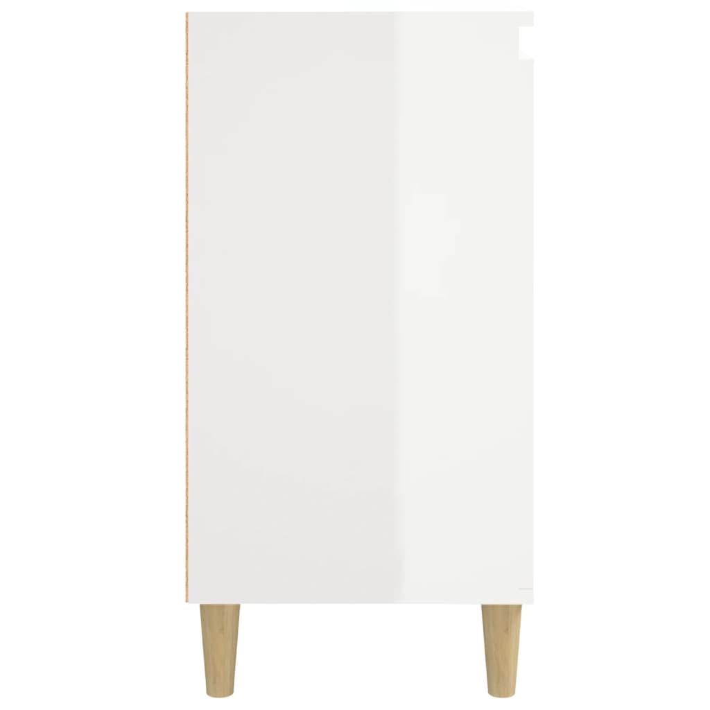Noćni ormarići sjajni bijeli 2 kom 40x35x70cm konstruirano drvo