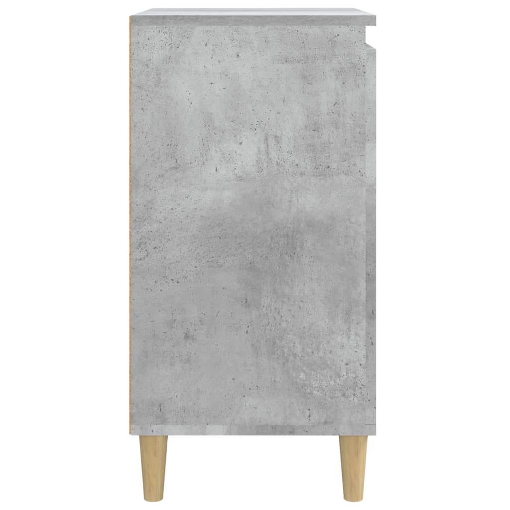 Noćni ormarić siva boja betona 40x35x70 cm konstruirano drvo