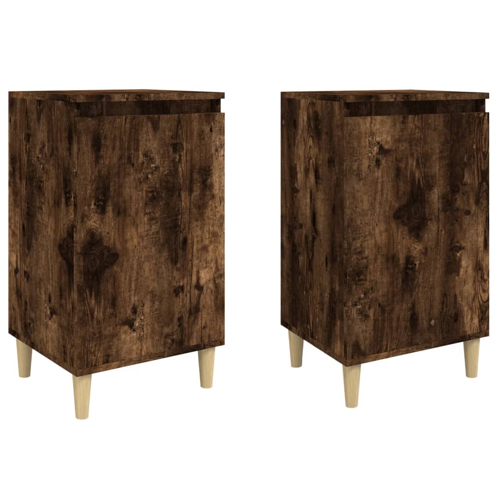 Noćni ormarići 2 kom boja hrasta 40x35x70 cm konstruirano drvo