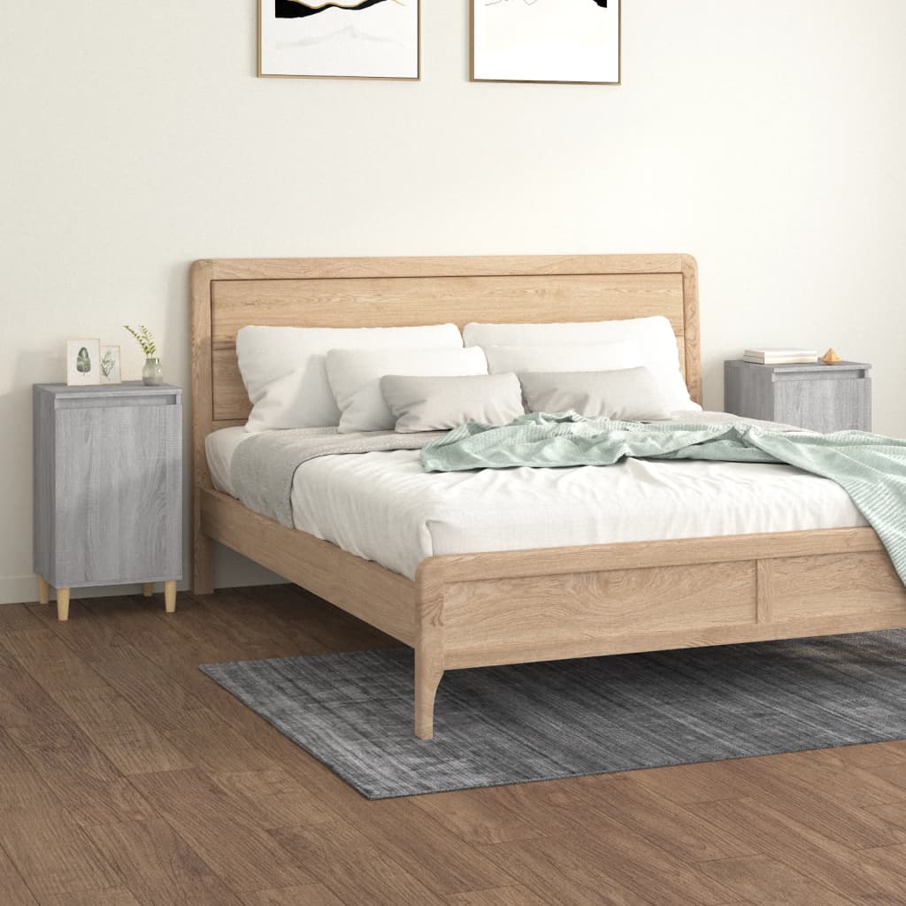Noćni ormarići 2 kom boja hrasta 40x35x70 cm konstruirano drvo