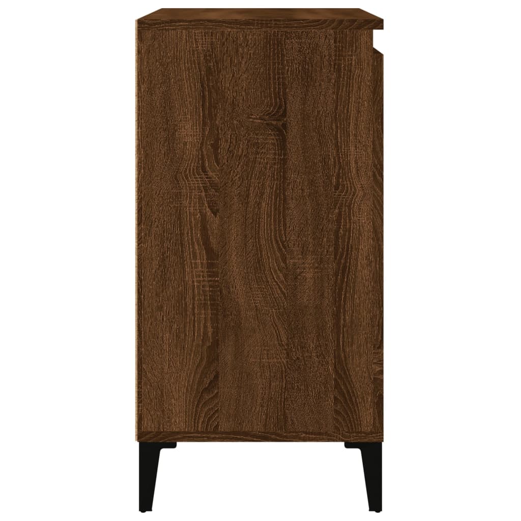 Noćni ormarići 2 kom boja hrasta 40x35x70 cm konstruirano drvo