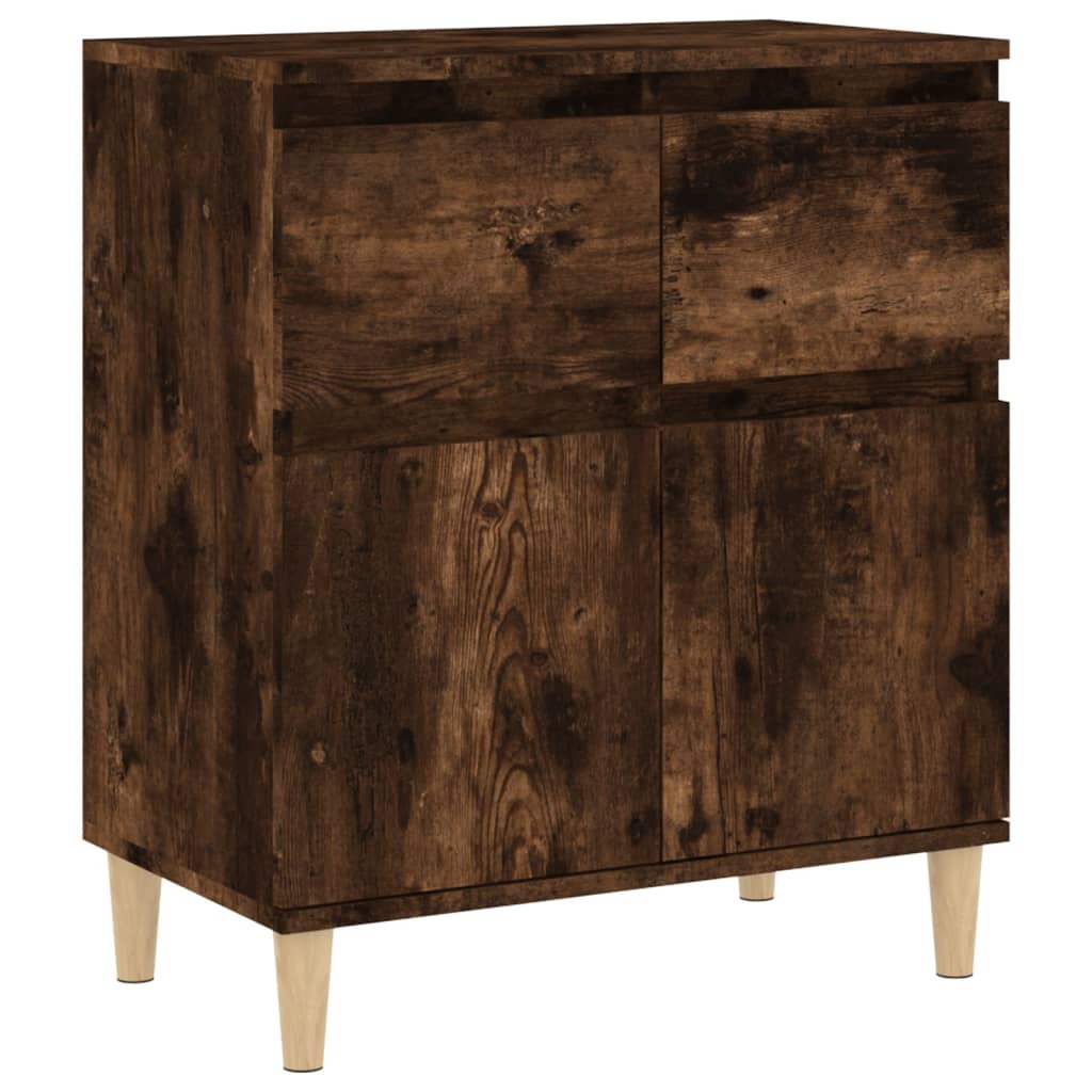 Komoda boja dimljenog hrasta 60 x 35 x 70 cm konstruirano drvo