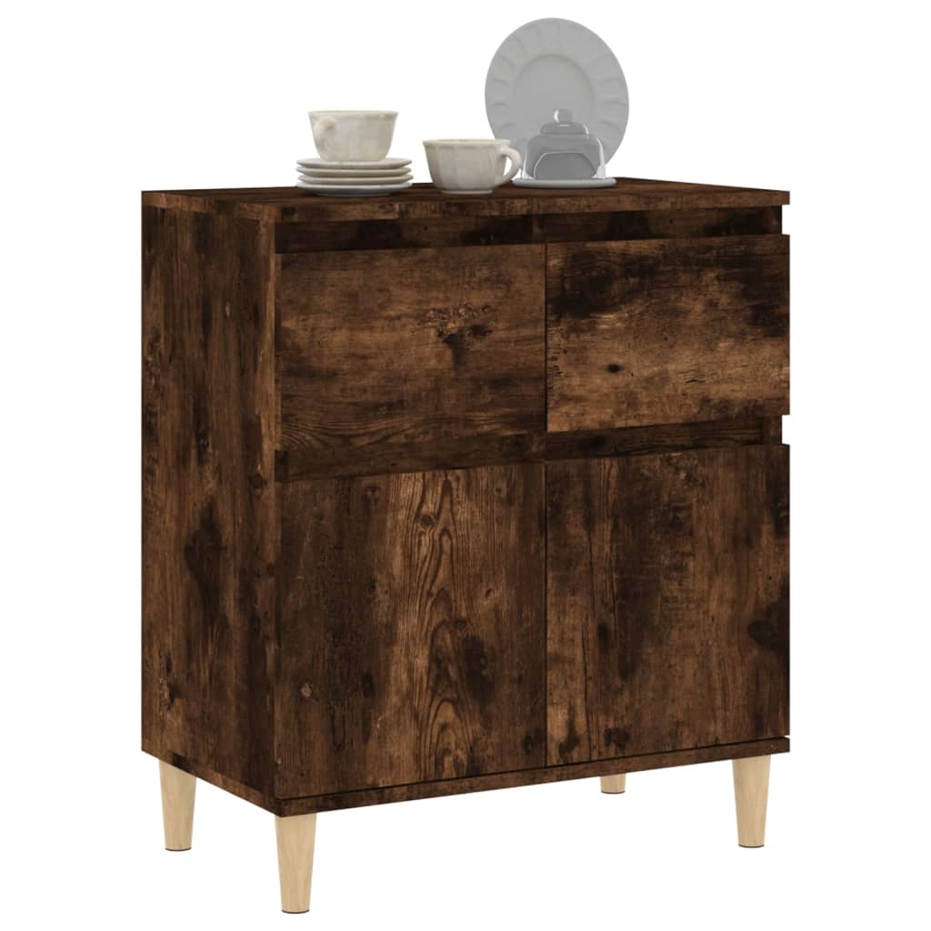 Komoda boja dimljenog hrasta 60 x 35 x 70 cm konstruirano drvo