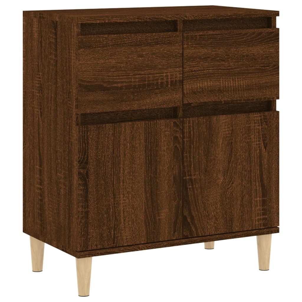 Komoda boja smeđeg hrasta 60 x 35 x 70 cm konstruirano drvo