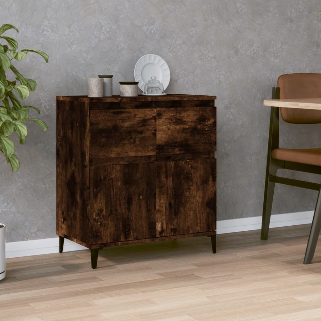 Komoda boja dimljenog hrasta 60 x 35 x 70 cm konstruirano drvo