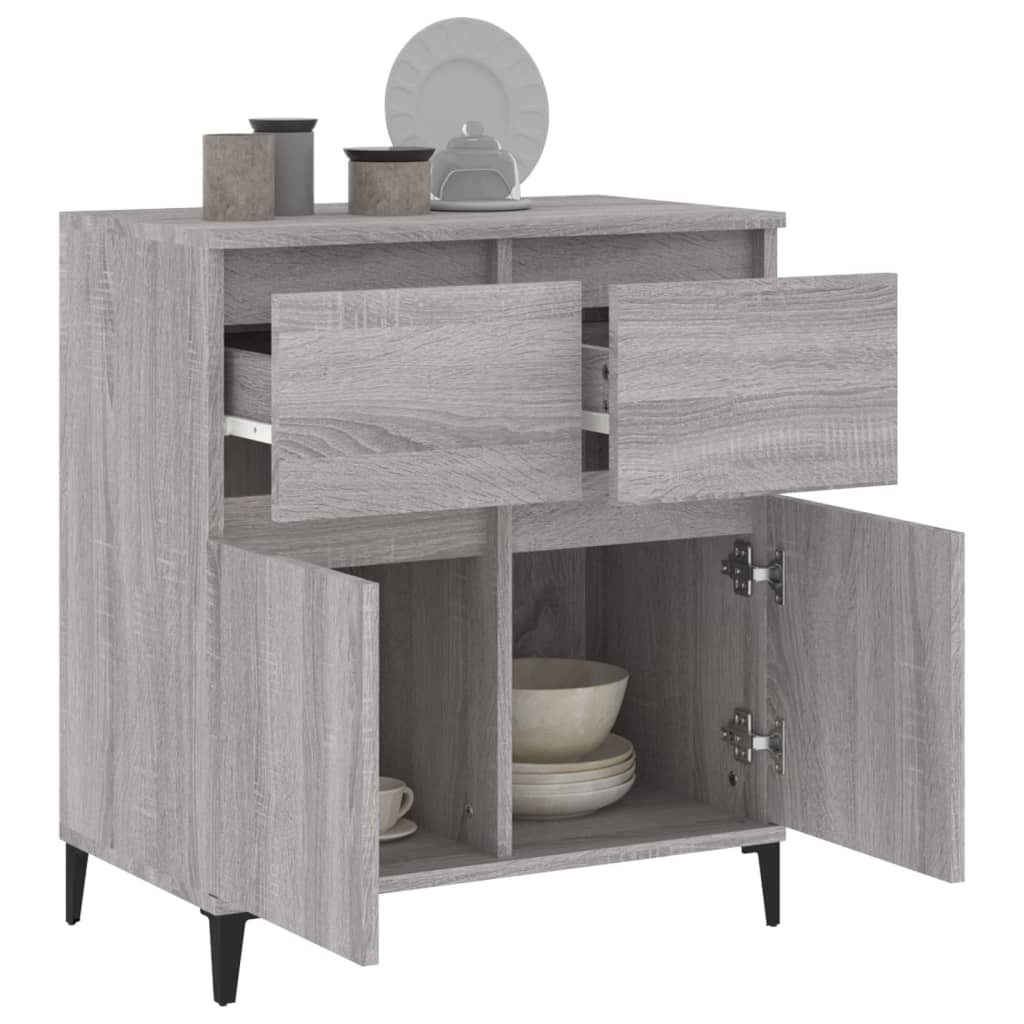 Komoda sivog hrasta sonome 60x35x70 cm od konstruiranog drva