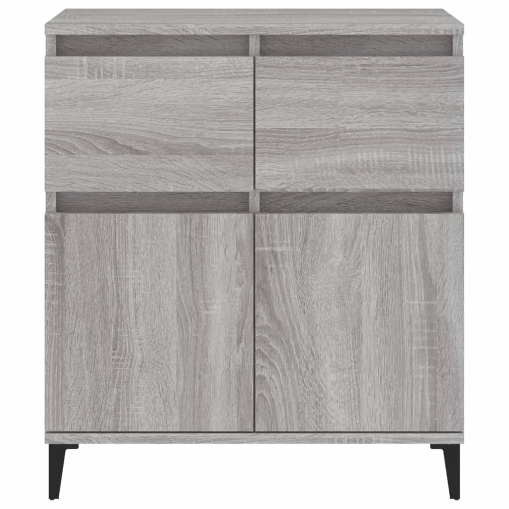 Komoda sivog hrasta sonome 60x35x70 cm od konstruiranog drva