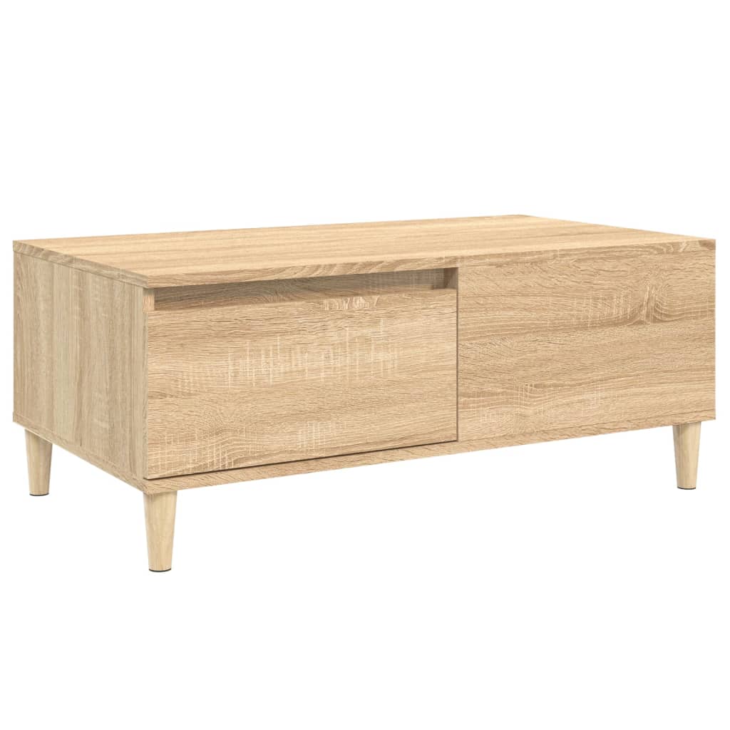 Stolić za kavu boja hrasta 90x50x36,5 cm konstruirano drvo
